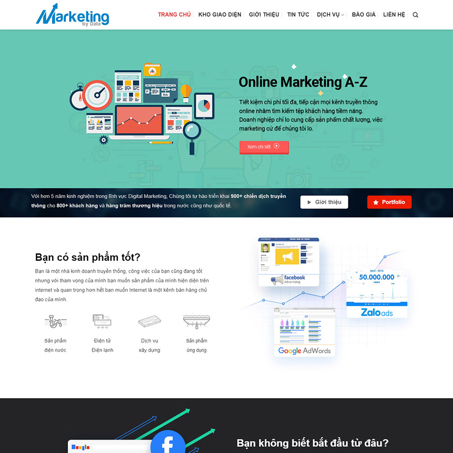 Theme wordpress Marketing