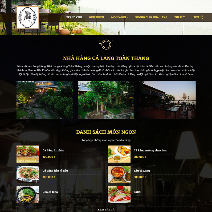 Theme wordpress nhà hàng 02