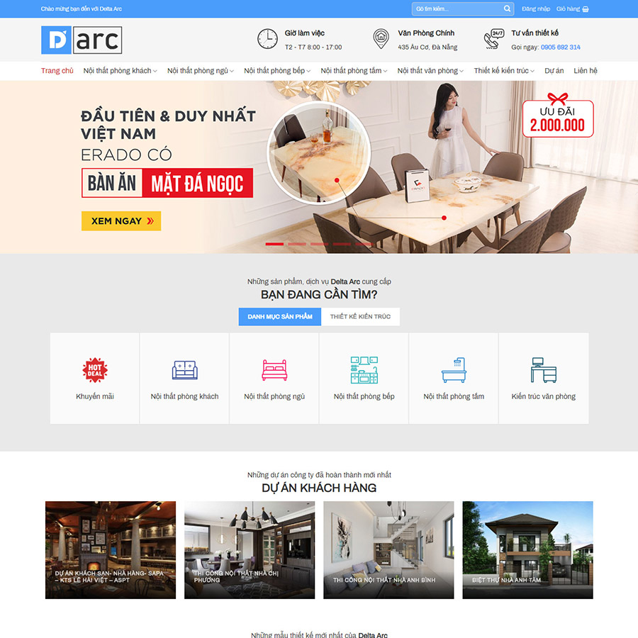 Theme wordpress flatsome nội thất 14