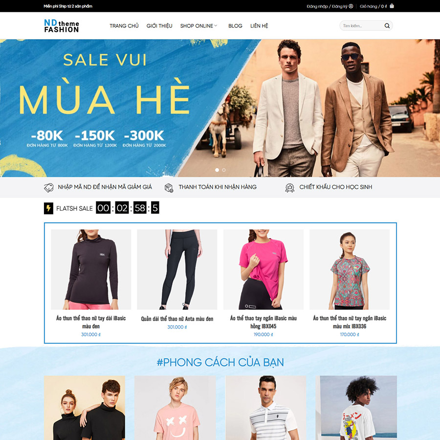 Theme wordpress thời trang 05